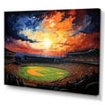 thumbnail image 2 of Designart "Floodlit Nighttime Arena I" Stadiums Wall Art Living Room, 2 of 7