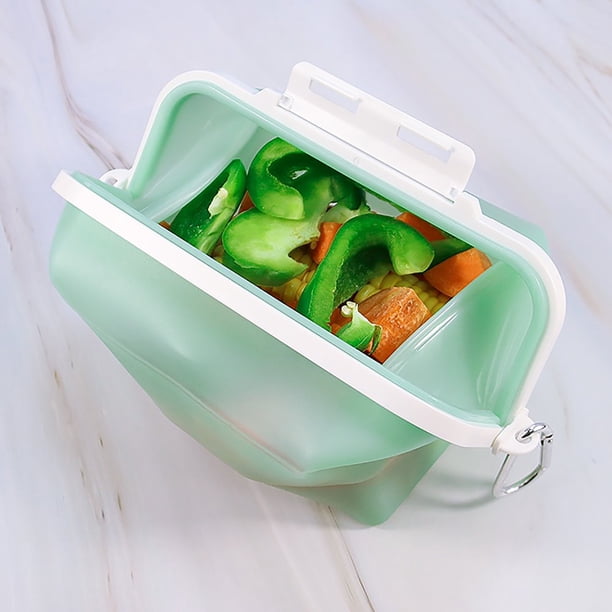 Folding Tupperware Storage Box Silicone 1500Ml Silica Gel Reusable