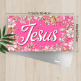 thumbnail image 2 of 1 Pcs 2D Flat License Plate Covers & Frames, Jesus with Floral For Decorative Front, Waterproof For Decoration Aluminum License Plate Covers & Frames Cover For Men Women, 12" X 6", 2 of 6