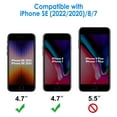 thumbnail image 2 of JETech Privacy Screen Protector for iPhone SE 2nd Generation, iPhone 8 and iPhone 7, Anti-Spy Tempered Glass Film, 2-Pack, 2 of 7