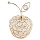 thumbnail image 1 of Figura de fruta de cristal, figurita coleccionable de metal hecha a mano para fiestas de hotel u oficina manzanas, 1 of 7