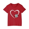 thumbnail image 2 of Cute Shirts for Teens Girls Trendy Round Neck Tshirt Kids Short Sleeve Shirts Boys Girl Printed Shirt Girls Blouses Size 8-10 reorders, 2 of 4