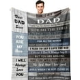 thumbnail image 1 of LHSHID Gifts for Dad Dad Birthday Gift Dad Gifts from Daughter/Son Birthday Gifts for Dad Best Dad Ever Gifts Gifts for Dad Who Wants Nothing Best Gifts for Dad Blanket 60"x80", 1 of 9