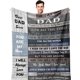thumbnail image 1 of LHSHID Gifts for Dad Dad Birthday Gift Dad Gifts from Daughter/Son Birthday Gifts for Dad Best Dad Ever Gifts Gifts for Dad Who Wants Nothing Best Gifts for Dad Blanket 40"x50", 1 of 9