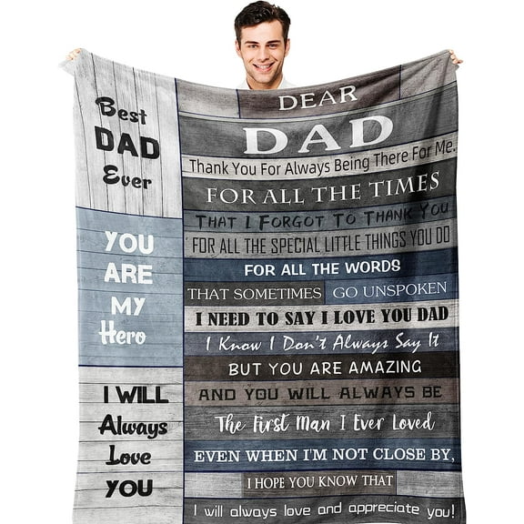Gifts for Dad,Dad Birthday Gift,Dad Gifts from Daughter/Son,Birthday Gifts for Dad, Best Dad Ever Gifts, Gifts for Dad Who Wants Nothing,Best Gifts for Dad Blanket 60X50in