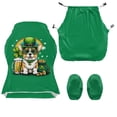 thumbnail image 4 of Whosucclay Corgi Shamrock Beer Print Office Computer Game Chair Slipcovers Non-Slip Computer Chair Seat Slipcovers with Armrest Covers Gamer Chairs Protector St Patrick's Day Decor, 4 of 8
