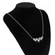 thumbnail image 4 of Collar colgante de espinas JAMW Hip Hop Rock plata Metal minimalista Unisex nuevo, 4 of 5