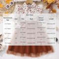 thumbnail image 3 of Fesfesfes Girls Floral Print Ruffle Collar Shirt Dress with Tulle Dress and Bow Waist Long Sleeve Princess Party Outfit for Birthday Ages 3-8 Years, 3 of 8