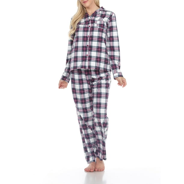 White Mark White Mark Women's Pajama Set Extended Sizes Walmart