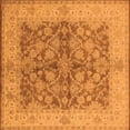 thumbnail image 1 of Ahgly Company Indoor Square Oriental Orange Industrial Area Rugs, 8' Square, 1 of 4