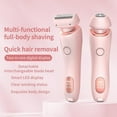 thumbnail image 3 of Silkglide Pro - 2024 Best Silk Glide Razor, Silk Glide Epilator Painless Hair Removal at Home, 2 in 1 Electric Shaver Razors for Women, Wet & Dry (Pink), 3 of 5