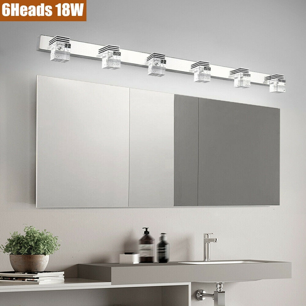 Mirror Front LED Lamp Modern Bathroom Toilet Vanity Wall Makeup Light 