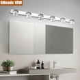 thumbnail image 2 of Fetcoi Modern 1-Light Silver LED Vanity Light with Not Included Shade, 2 of 7
