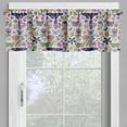 thumbnail image 2 of Ambesonne Floral Valance Pack of 2, Butterfly Pansy Flower Leaf, 42"X12", Pale Tan and Multicolor, 2 of 5