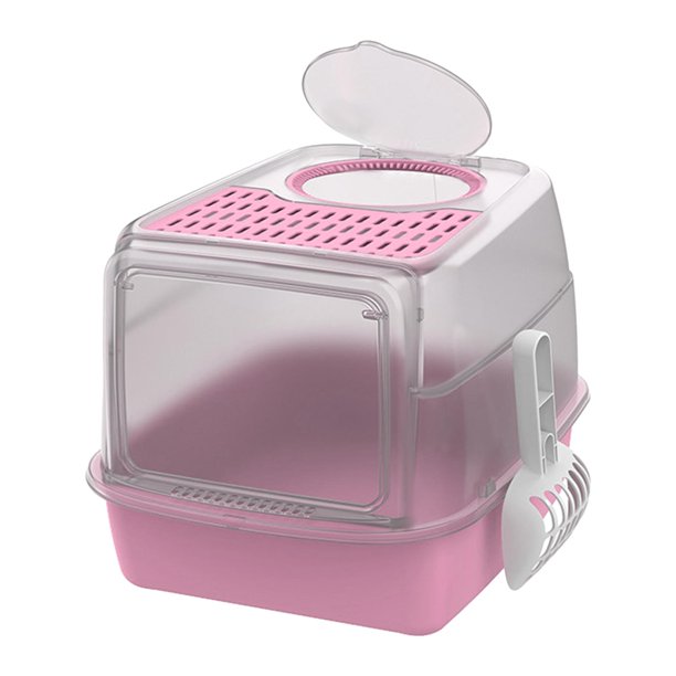 Hooded Cat Litter Boxes with Fully Enclosed Anti Splashing Cat Litter