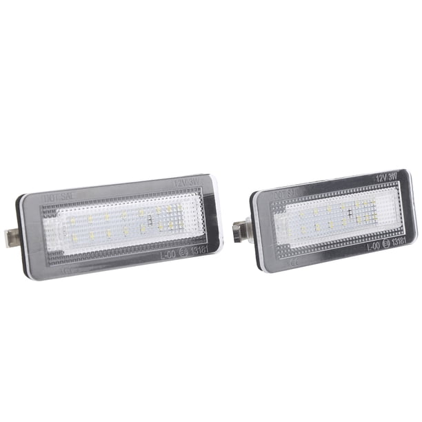 Par de luces LED para placa de matrícula, aptas para BENZ Smart Fortwo Cabriolet/Coupe/Convertible