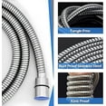thumbnail image 5 of 5-Setting High Pressure Shower Head, 10″Square Rain Shower Head with Handheld and Self-adhesive Holder/1.5M Hose -1 Replaceable Filter Cartridge, 5 of 8
