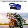 thumbnail image 3 of Gancho colgante para motocicleta Cuadrado Soporte para casco de motocicleta Equipaje para scooters bicicletas Azul 83mm de longitud, 3 of 7