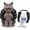 Black, variant on Cat Muscle Arms Funny - 3D Printed Buff Cat Shoulder Outfit with Big Biceps Hands, Lightweight Neck Hanging Pet for Cats & Small Dogs, Spooky Cosplay Photo (Skin, Medium)