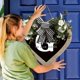 thumbnail image 3 of Guirnalda de 26 letras en forma de corazón con el apellido A Z para colgar en la puerta de entrada Guirnalda de primavera para colgar en la puerta de entrada, 3 of 3