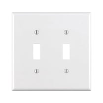 WALLPLAT 2G TOGGLE WH (Pack of 1)