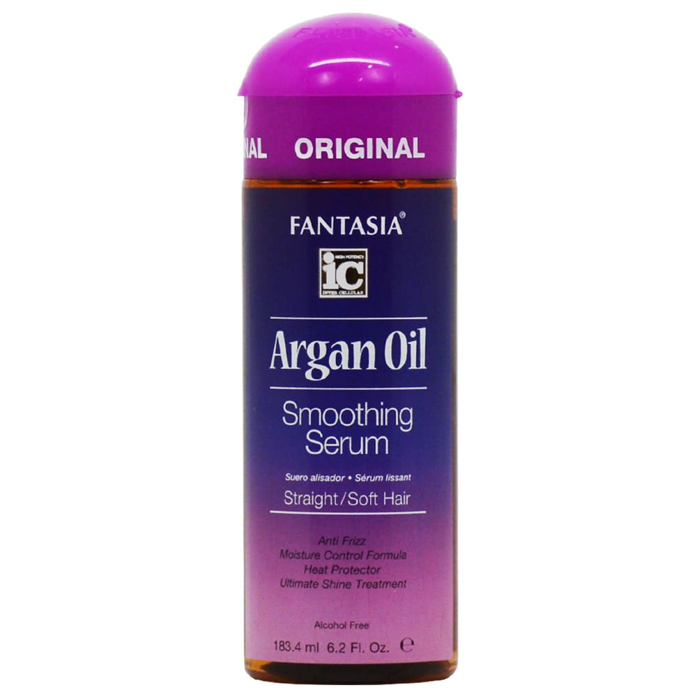Fantasia Argan Oil Smoothing Serum, Straight Soft Hair 6.2 Oz.,Pack of