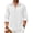 White, variant on Men's Linen Dress Untucked Untucked Oxford Shirt Casual Slim Fit Beach Shirts