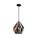 thumbnail image 1 of Luminario Candil Campana Acero Negro Interior Dorado Maxxi MX-CL7025/N/D, 1 of 5