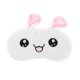 thumbnail image 1 of Ofertas Únicas 1 Pc Máscara de Ojos de Conejo de Cartoon Portátil para el Hogar de Forro Polar Blanco, 1 of 4