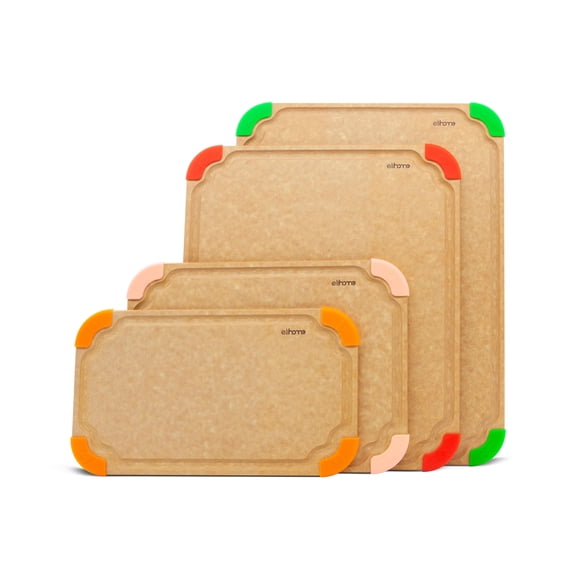 4 Piece Cutting Wise Cutting Board Set (S M L XL)