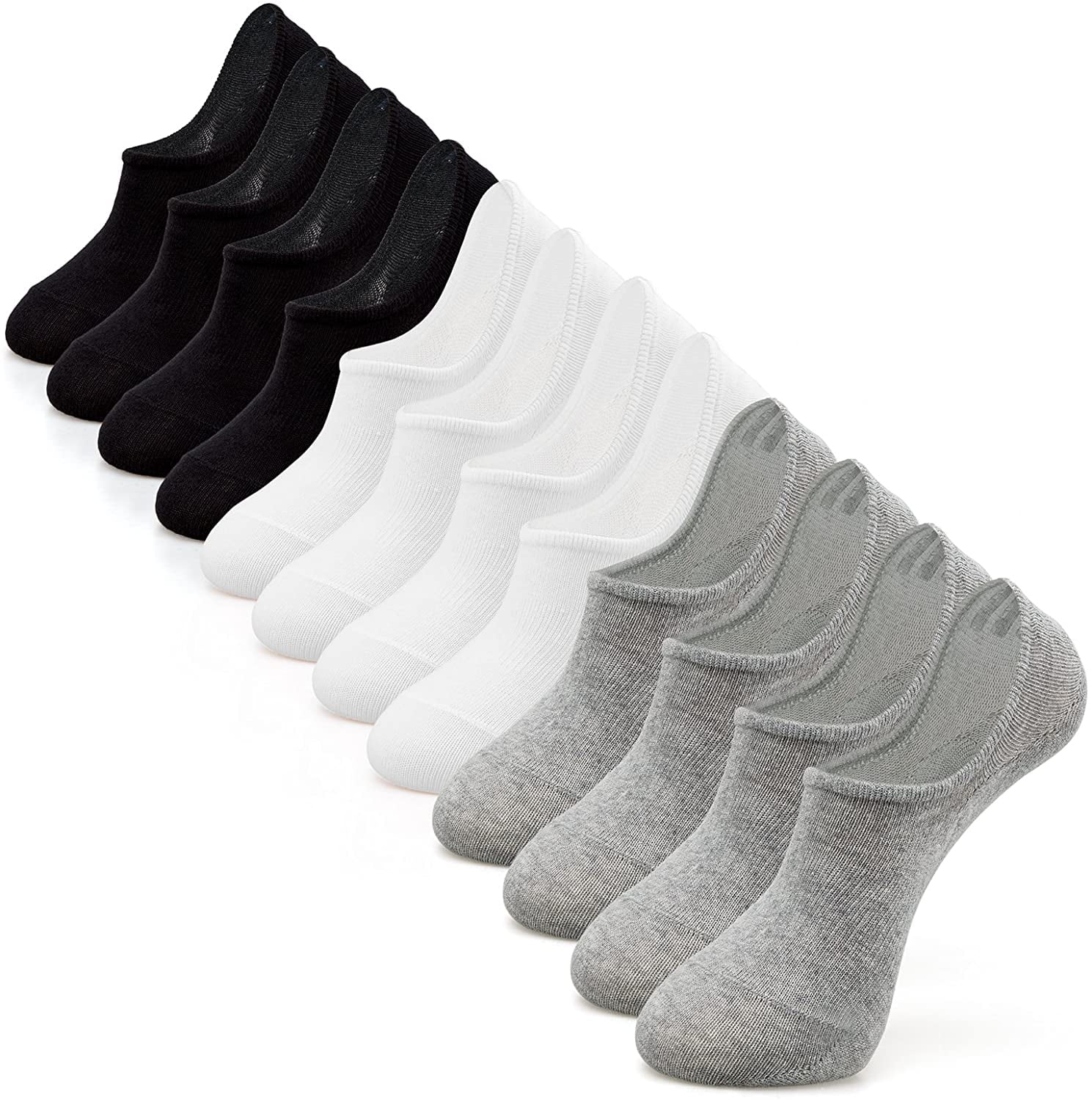 IDEGG Adult Women and Men No Show Socks AntiSlid Athletic Casual Socks