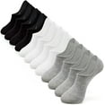thumbnail image 3 of IDEGG Calcetines invisibles para mujeres y hombres, corte bajo, tobillo, corto, antideslizante, atlético, para correr, novedad, calcetines invisibles informales, 3 of 4