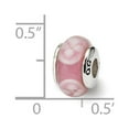 thumbnail image 2 of FB Jewels Sterling Silver Reflections Kids Pink Hand-blown Glass Bead, 2 of 2