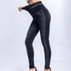 thumbnail image 4 of ICHUANYI Clearance Imitation Leggings Women's High Waist Side Printed Hip Raising Capris(Black, S) ICHUANYI WER2023080915754, 4 of 8