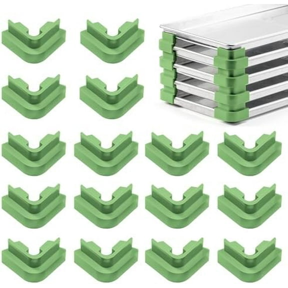 Silicone Tray Stackers for Harvest Right Freeze Dryer Trays –16 pcs Freeze Dryer Accessories Stacks for 5 Trays, Freeze Dryer Machine Accessories( Green)$$Home Decor, Kitchen, & Other