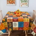 thumbnail image 2 of Fall Tablecloth Rectangle, Thanksgiving Tablecloth Rectangle Fall Plaid Table Cloths for Fall Thanksgiving Kitchen Decor 60x120 Inch, 2 of 6