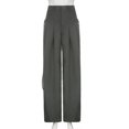thumbnail image 7 of Womens Mid Waist Cargo Pant Elastic Waist Ruched Hiking Pants Multiple Pockets Hippie Y2K Cargo Pants Lounge Pant, 7 of 7