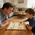 thumbnail image 5 of 9.8x10.8 inch Chinese Ch-e-ss Set with PU L-ea-ther Foldable Board Xiangqi Portable Chinese Ch-e-ss Game Set Strategy Board Games for 2 Players for Adults Family, 5 of 6