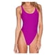 thumbnail image 4 of Traje de baño de tela lisa sin espalda, bikini adelgazante sexy de nailon de color sólido, traje de baño de triángulo para mujer, 4 of 6