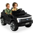 thumbnail image 2 of Best Choice Products Kids 24V Ride On Truck Officially Licensed Ford Lightning w/ Remote, LED Lights, 2 Speeds - Black, 2 of 10