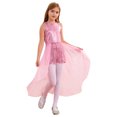 thumbnail image 4 of renvena Robe Maxi à Sequins pour Filles, Robe Sans Manches en Chiffon pour Enfants, Concours, Mariage, Fête, Fille de Fleurs Rose 8, 4 of 7