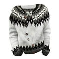 thumbnail image 4 of Vetsdori Plus Size Sweaters for Women Cardigans Knit Button Warm Winter Jackets Thermal Womens Sweaters Long Sleeve, 4 of 4