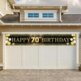 thumbnail image 6 of Black & Gold 18-60th Birthday Banner Decorations - Extra Large 118"x20" Reusable Yard Sign for Men & Women, Over The Hill Party Decor Indoor Outdoor, Diamond Jubilee Celebration, 6 of 10