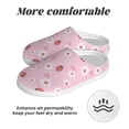 thumbnail image 6 of Balery Hand Drawn Strawberry Pattern Women's Fuzzy Memory Foam Slippers Fluffy Winter House Shoes Indoor and Outdoor-44/45, 6 of 7