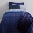 thumbnail image 4 of Fully Reversible Comforter in Light Blue and Navy, Twin and Twin XL Size, Reversible Blues, by OCM, 4 of 5