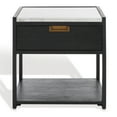 thumbnail image 2 of SAFAVIEH Couture Adeline Contemporary Nightstand with 1 Drawers, Black, 2 of 17