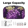 thumbnail image 3 of Grape USB Organizer | Hard Drive Cases | Charge Cord Organizer | Travel Cord Organizer Case - Oxford Cloth Waterproof Digital Storage Bag 5.9x9.44x3.14 in, 3 of 6