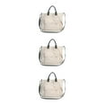 thumbnail image 3 of Minnieouse Bolsa de mensajero práctica y práctica de amplia aplicación para bolso de hombro de lona diario bolso de lona blanco cremoso Type1 NO1, 3 of 6