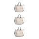 thumbnail image 3 of Bolso de lona de moda Qarigey para mujer Blanco crema Type1 NO1, 3 of 6
