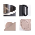 thumbnail image 4 of Insulated Stainless Steel Mug Thermal Tea Cup with Lid & Handle Double Wall Coffee Mug Leak-Resistant Travel Cup Ergonomic, Brown, JKODE, 4 of 7